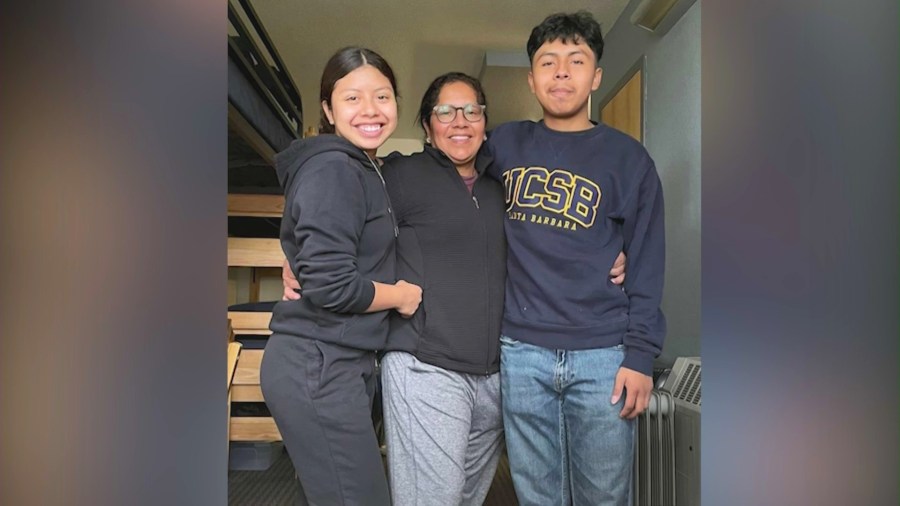 Maria Valeriano Perez, 52, is seen her children in family photo.