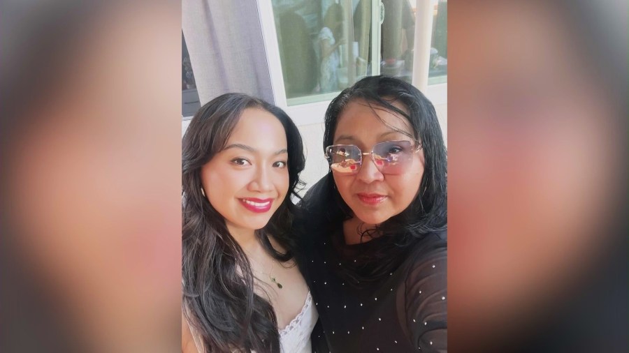 Julie Ear (on left) and her mother, Regina, are seen in a family photo.