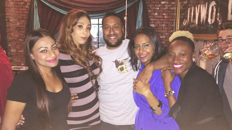 Moe Rahman, (third from left), is seen with friends in a personal photo.