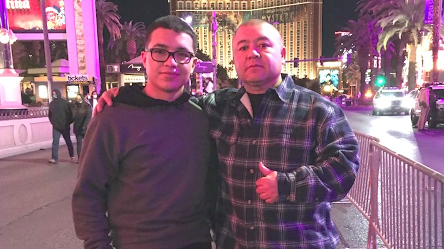 Manuel Contreras is seen with his son in a family photo.