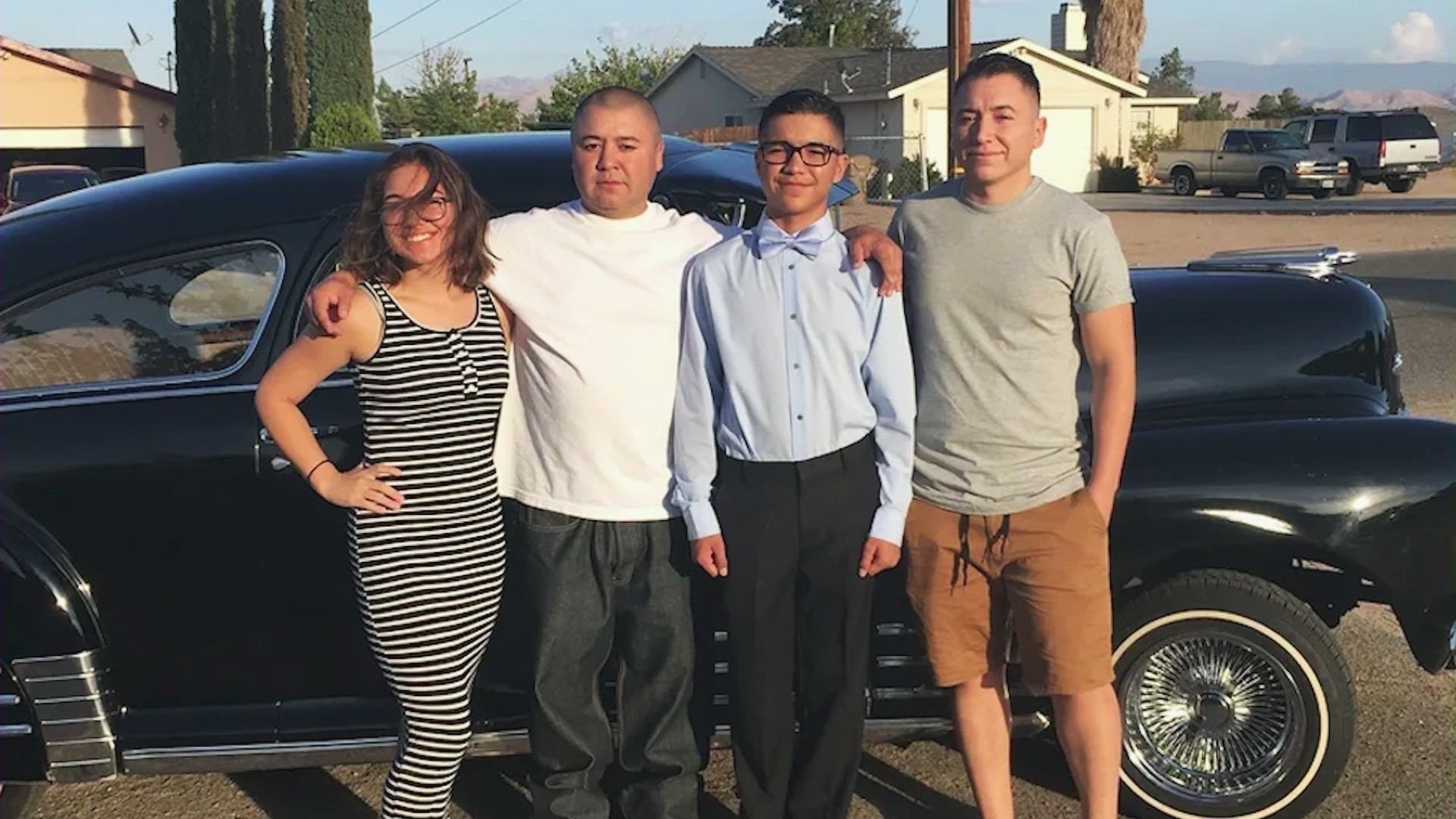 Manuel Contreras (second from left) is seen with his three children. (Contreras Family)