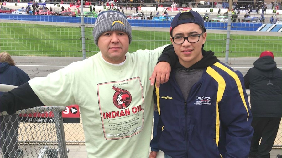 Manuel Contreras is seen with his son in a family photo.