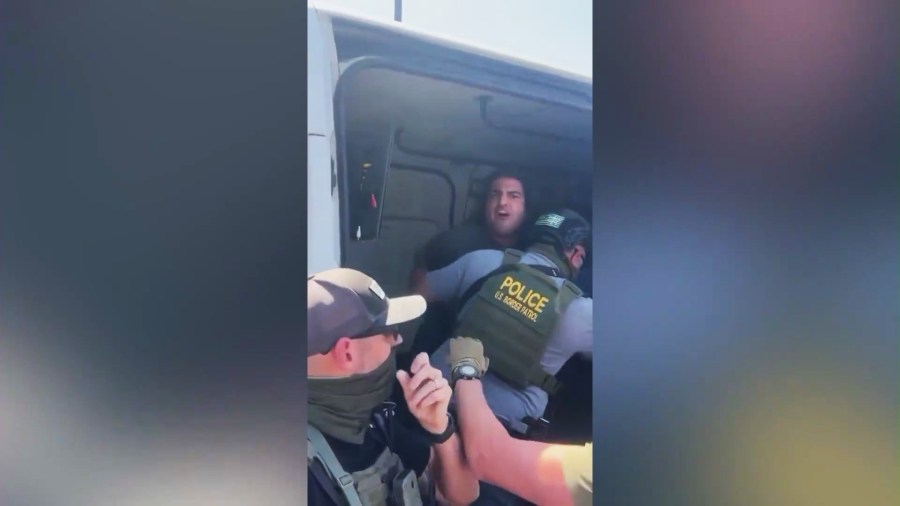 Arturo Hermosillo was arrested for allegedly filming a federal immigration raid at a shopping plaza in Pacoima on June 19, 2025.