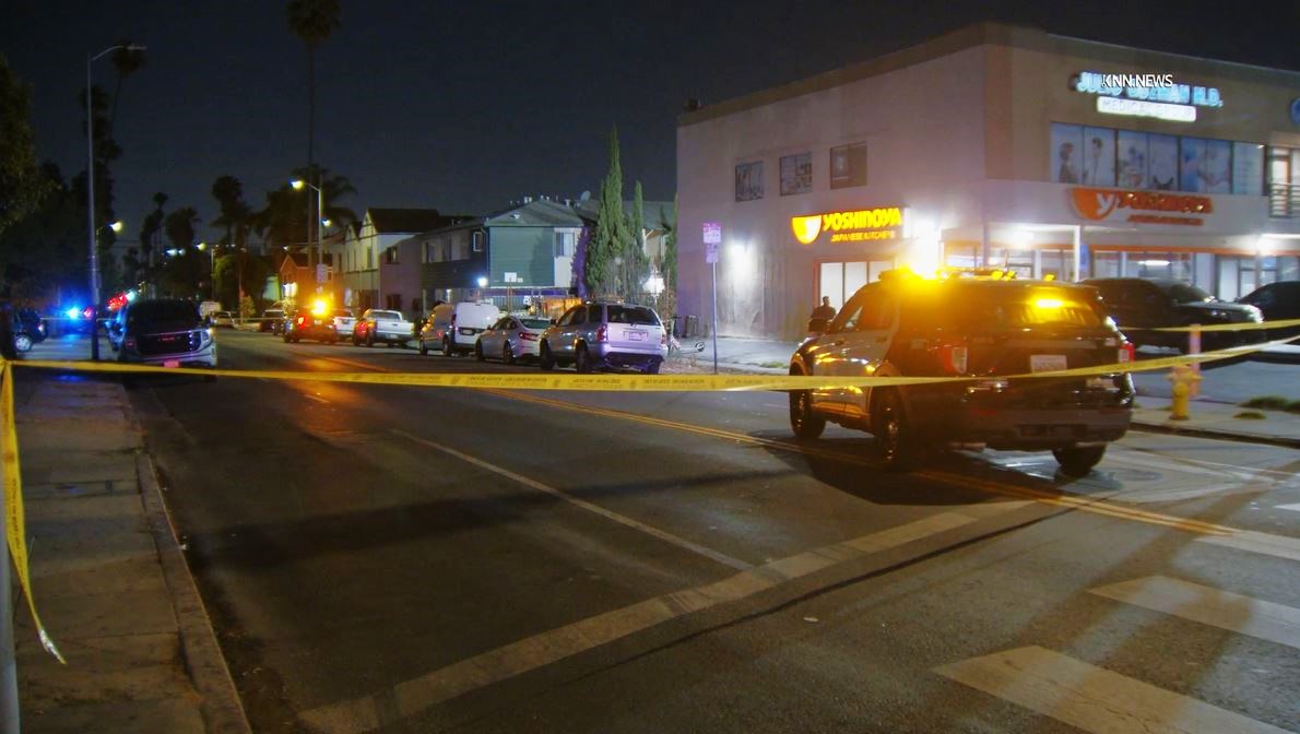 A homicide investigation is underway after a person was found fatally shot in the head in East Hollywood on July 11, 2025. (KNN)