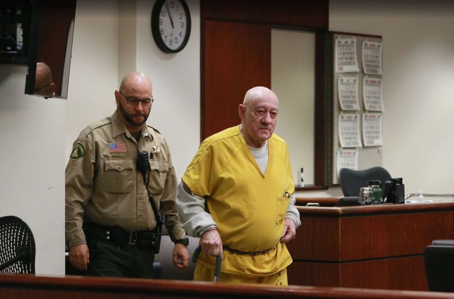 David Replogle, 76, was sentenced on July 18, 2025, for the 2008 murder of Clifford Lambert, an elderly art dealer and socialite. (Riverside County District Attorney's Office)