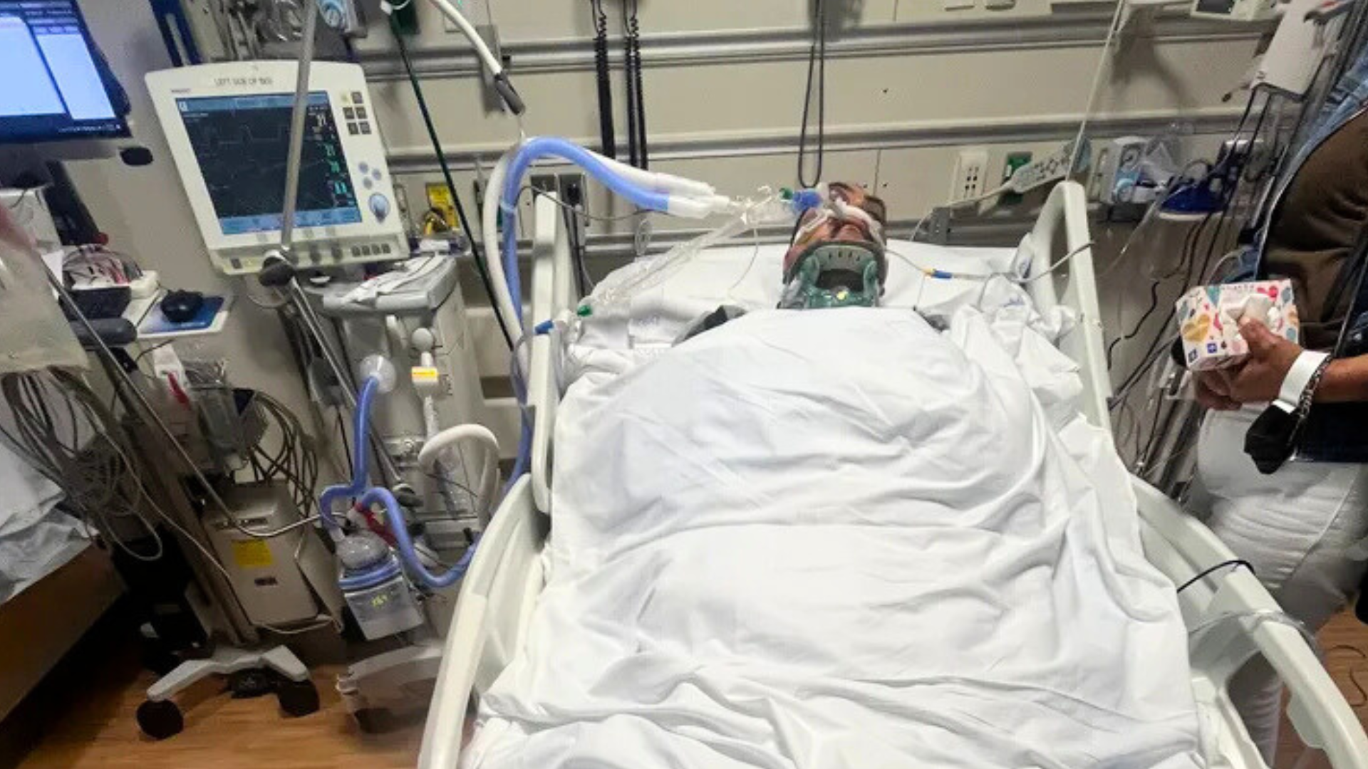 Jaime Alanís suffered a critical brain injury was was on life support at the Ventura County Medical Center before he passed away on July 12, 2025. (GoFundMe)