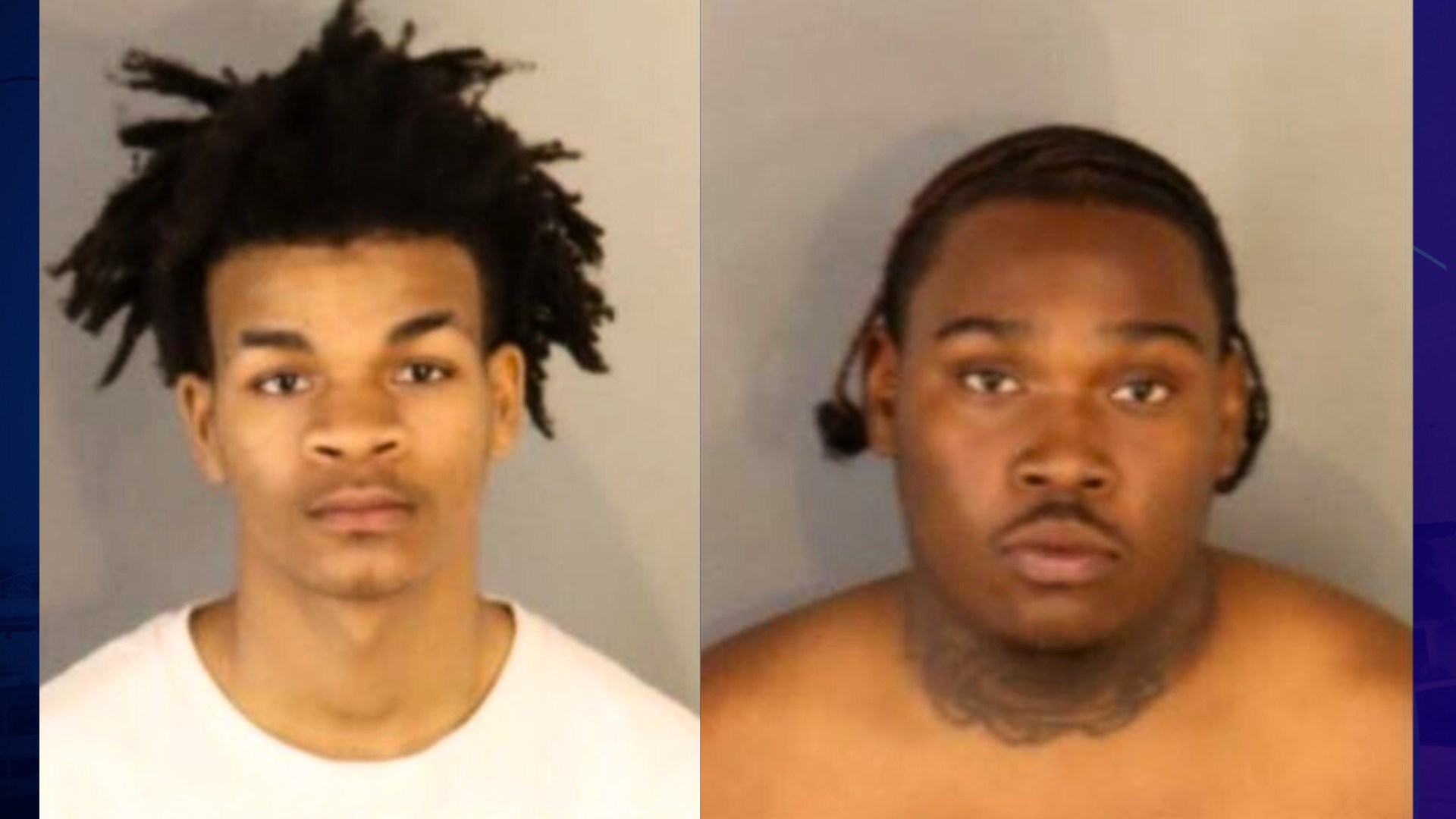 From left: Lorenzo Howse Jr., 19, of Bloomington, and Darnell White, 19, of Jurupa Valley, are seen in booking photos from the Riverside County Sheriff’s Office.