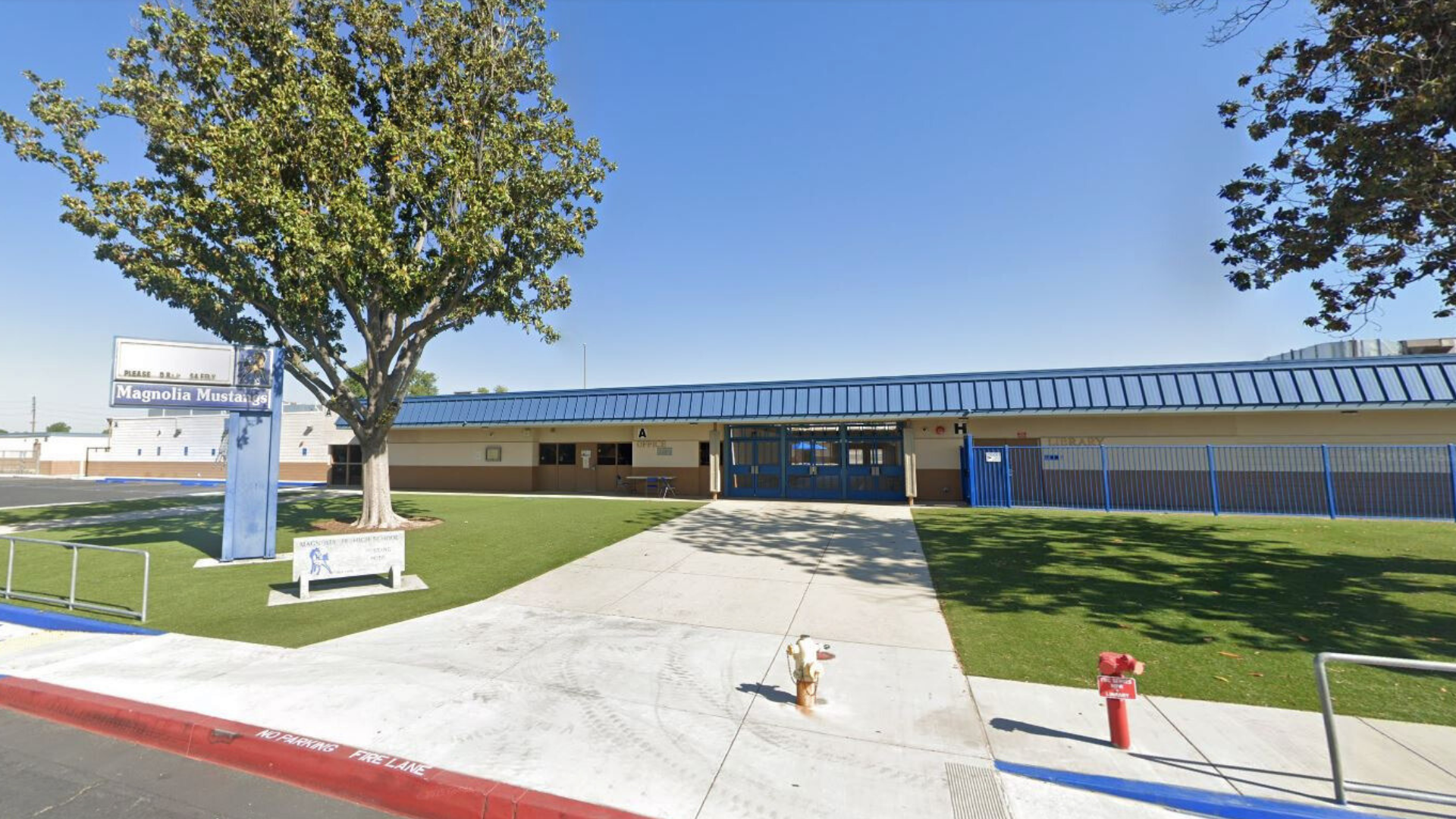 Magnolia Junior High School in Chino, California. (Google Maps)
