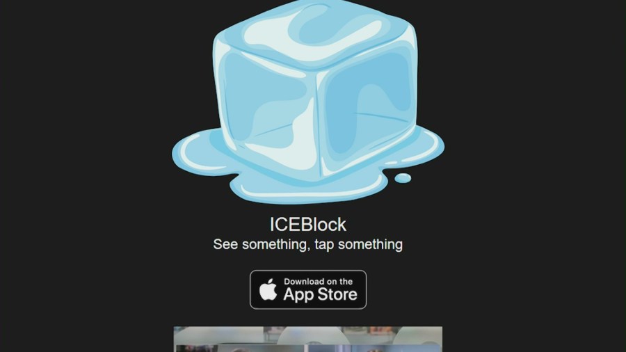The ICEBlock app allows users to report sightings of ICE agents and immigration enforcement activity in their community. (KTLA)