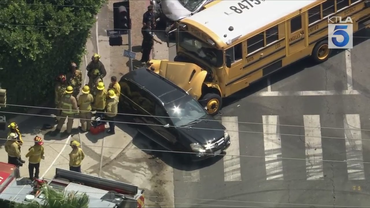 Arleta school bus crash