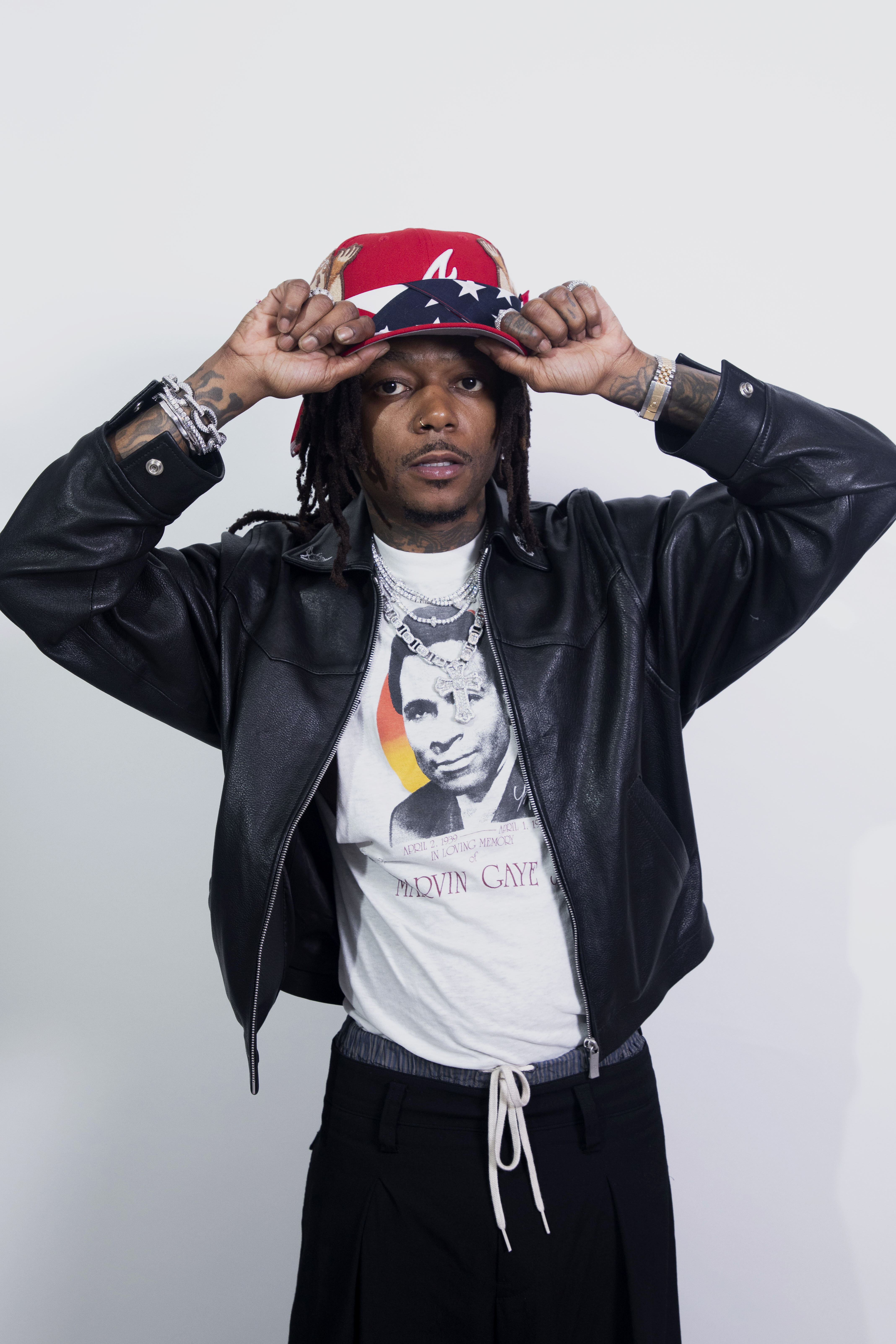 JID poses for a portrait on Tuesday, Aug. 5, 2025, in New York. (Photo by Andy Kropa/Invision/AP)