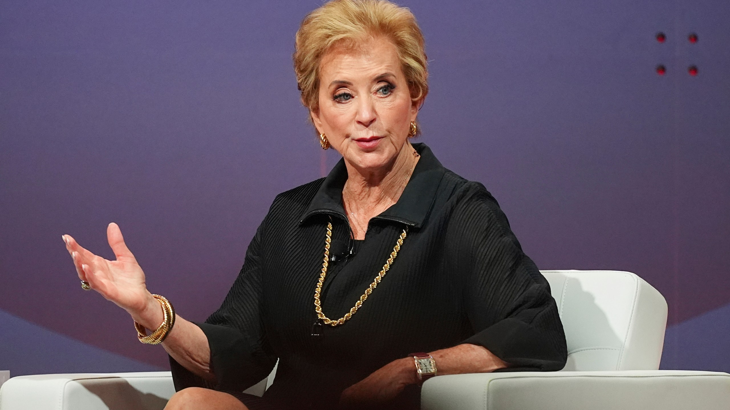 U.S. Secretary of Education Linda McMahon speaks during the summer meeting of the National Governors Association at the Broadmoor Hotel in Colorado Springs, Colo. (AP Photo/David Zalubowski)