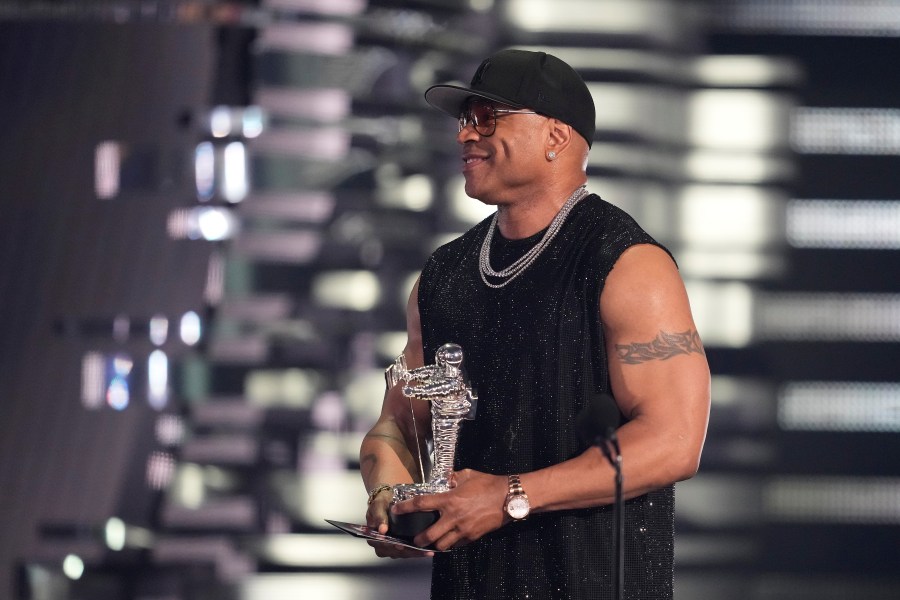 FILE - LL Cool J presents the award for video of the year during the MTV Video Music Awards, Sept. 12, 2023, at the Prudential Center in Newark, N.J. (Photo by Charles Sykes/Invision/AP, File)