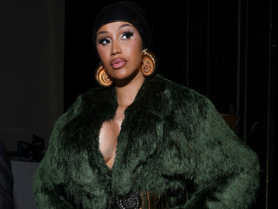 FILE - Cardi B attends the Balmain Spring/Summer 2025 collection presented in Paris on Sept. 25, 2024. (Photo by Vianney Le Caer/Invision/AP, File)