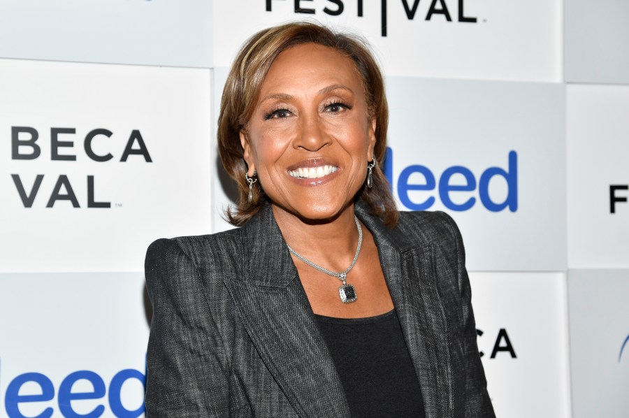 FILE - Robin Roberts arrives to honor Jane Fonda with The Harry Belafonte Voices For Social Justice Award during the Tribeca Festival at Spring Studios, June 10, 2023, in New York. (Photo by Evan Agostini/Invision/AP, File)