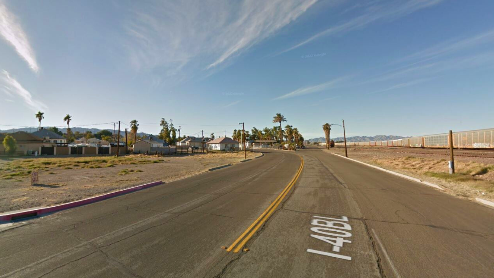 An area near the intersection of Broadway Street and Quivera Street in Needles, California. (Google Maps)