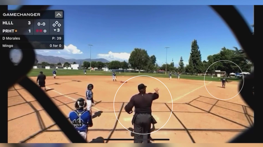 Moments before a violent brawl broke out between an umpire and an assistant coach during a youth baseball game in Rosemead as children and families were watching on Aug. 24, 2025. (@calif.movement)
