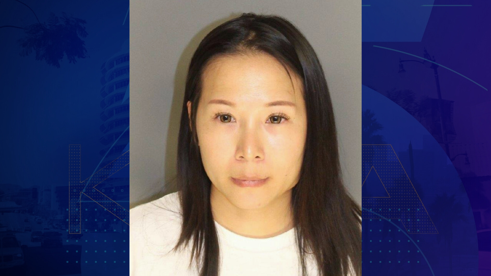 Caihong Lei, 34, is seen in a booking photo from the Santa Barbara County Sheriff's Office.