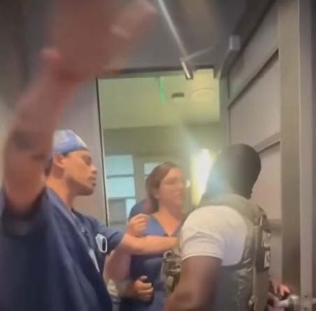 Surgery center confrontation with ICE