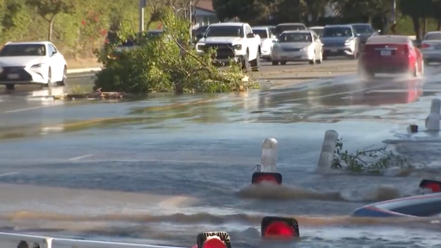 LADWP water valve break