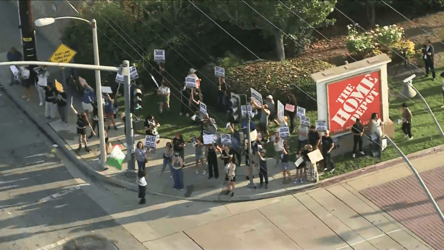Home Depot Protest
