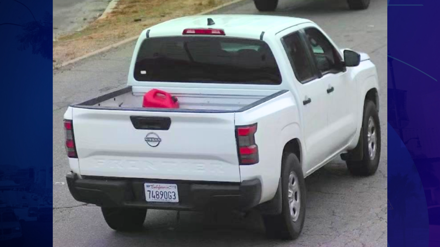The rented Nissan Frontier pickup truck that Emilio Salem Ghanem was last seen driving in was recovered, police announced on Aug. 1, 2025. (Redlands Police Department)