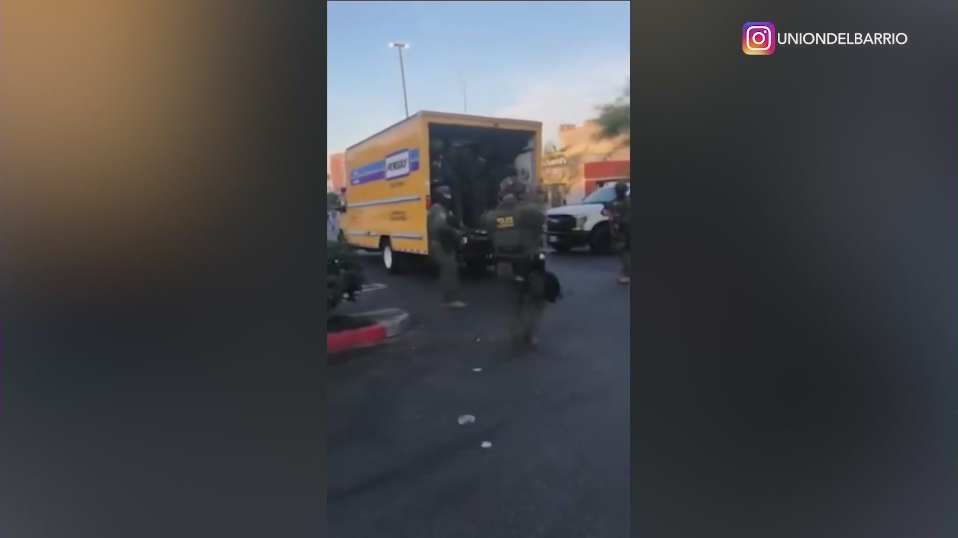 Penske truck in immigration raid