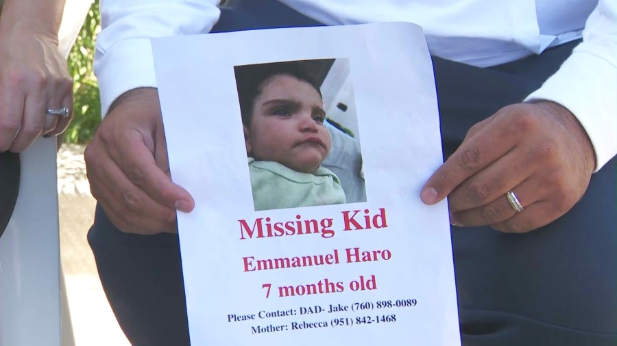 Emmanuel Haro was last seen on the 34000 block of Yucaipa Boulevard in Yucaipa before he went missing in a suspected kidnapping on Aug. 14, 2025. (KTLA)