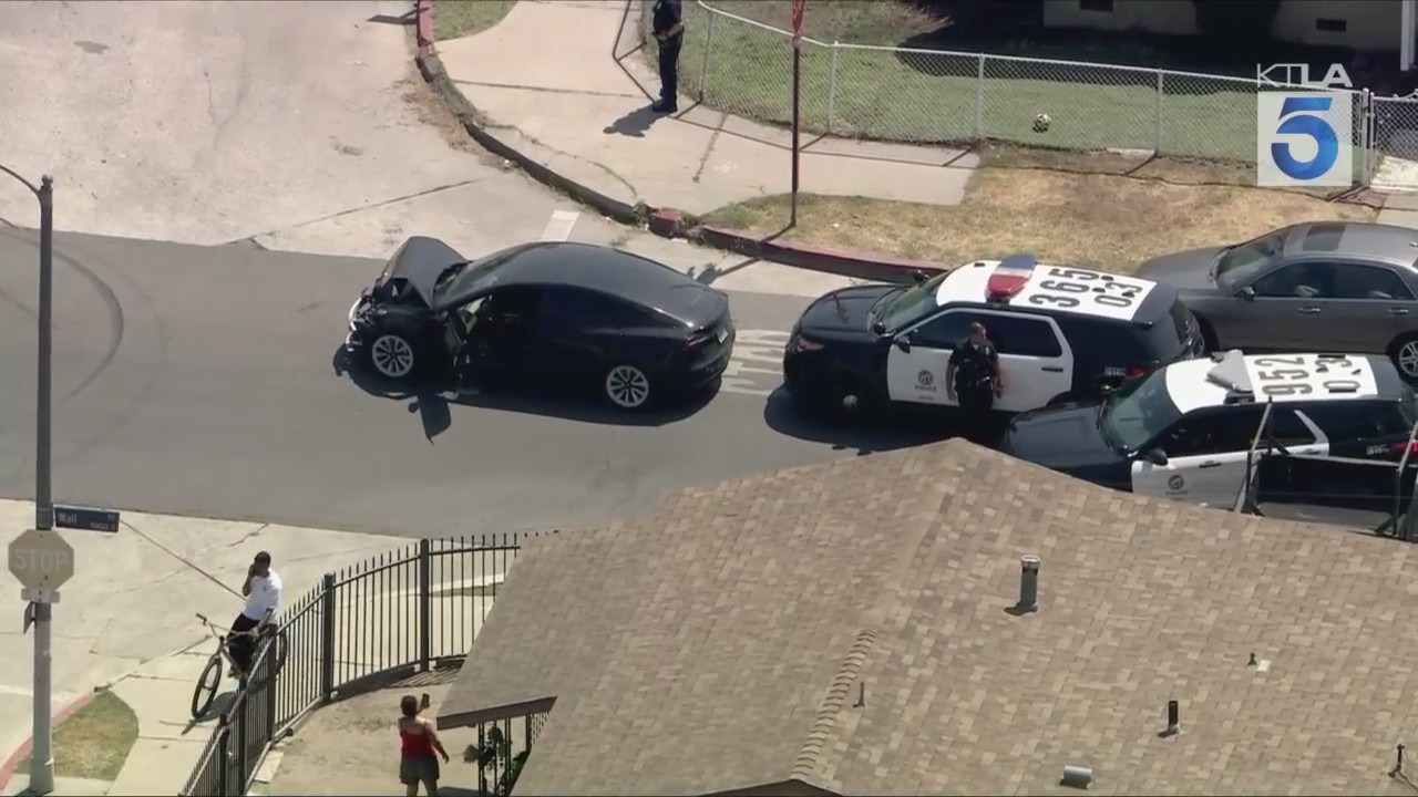 South Los Angeles pursuit crash