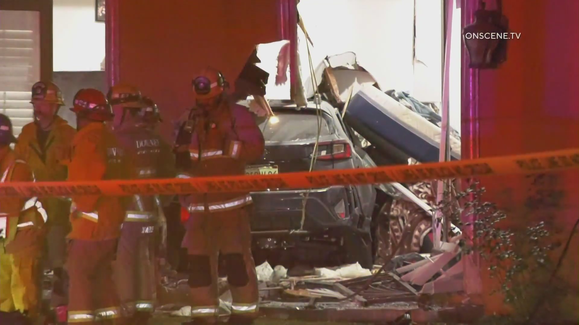 Elderly resident dead, another hurt after impaired driver slams into Downey home. Aug. 16, 2025. (OnSceneTV)