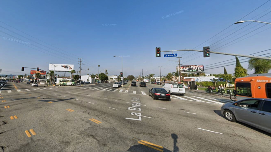 A pedestrian was struck and killed by a hit-and-run driver near La Brea Avenue and Venice Boulevard in the Mid-City area of Los Angeles on Sept. 12, 2025. (Google Maps)