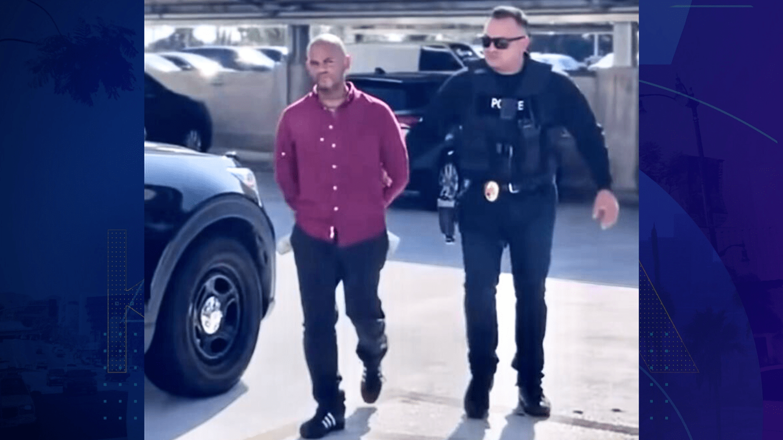 Nelson Rivera Valle, 37, of Los Angeles, was arrested for the alleged physical and sexual assault of a woman at a motel in Santa Ana on Sept. 4, 2025. (Santa Ana Police Department)