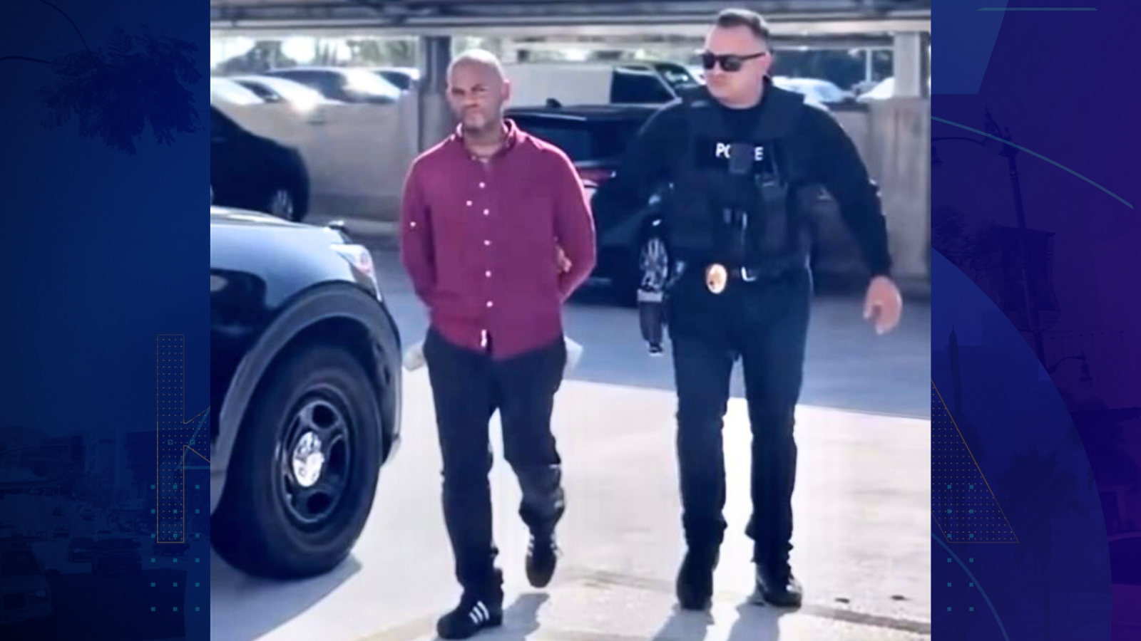 Nelson Rivera Valle, 37, of Los Angeles, was arrested for the alleged physical and sexual assault of a woman at a motel in Santa Ana on Sept. 4, 2025. (Santa Ana Police Department)