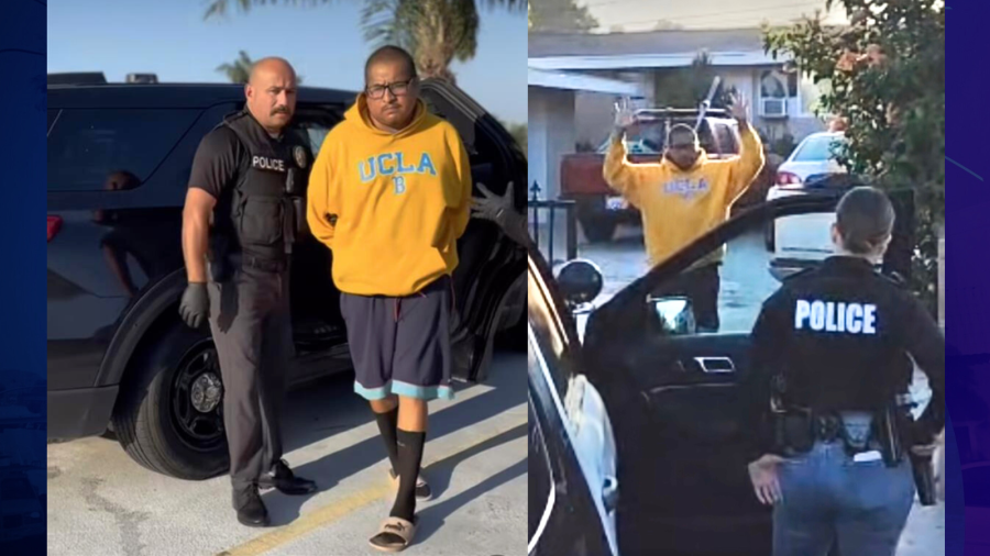 The suspect, Juan Diego Rodriguez, 37, of Santa Ana, was arrested for felony possession of child pornography on Aug. 27, 2025. (Santa Ana Police Department)