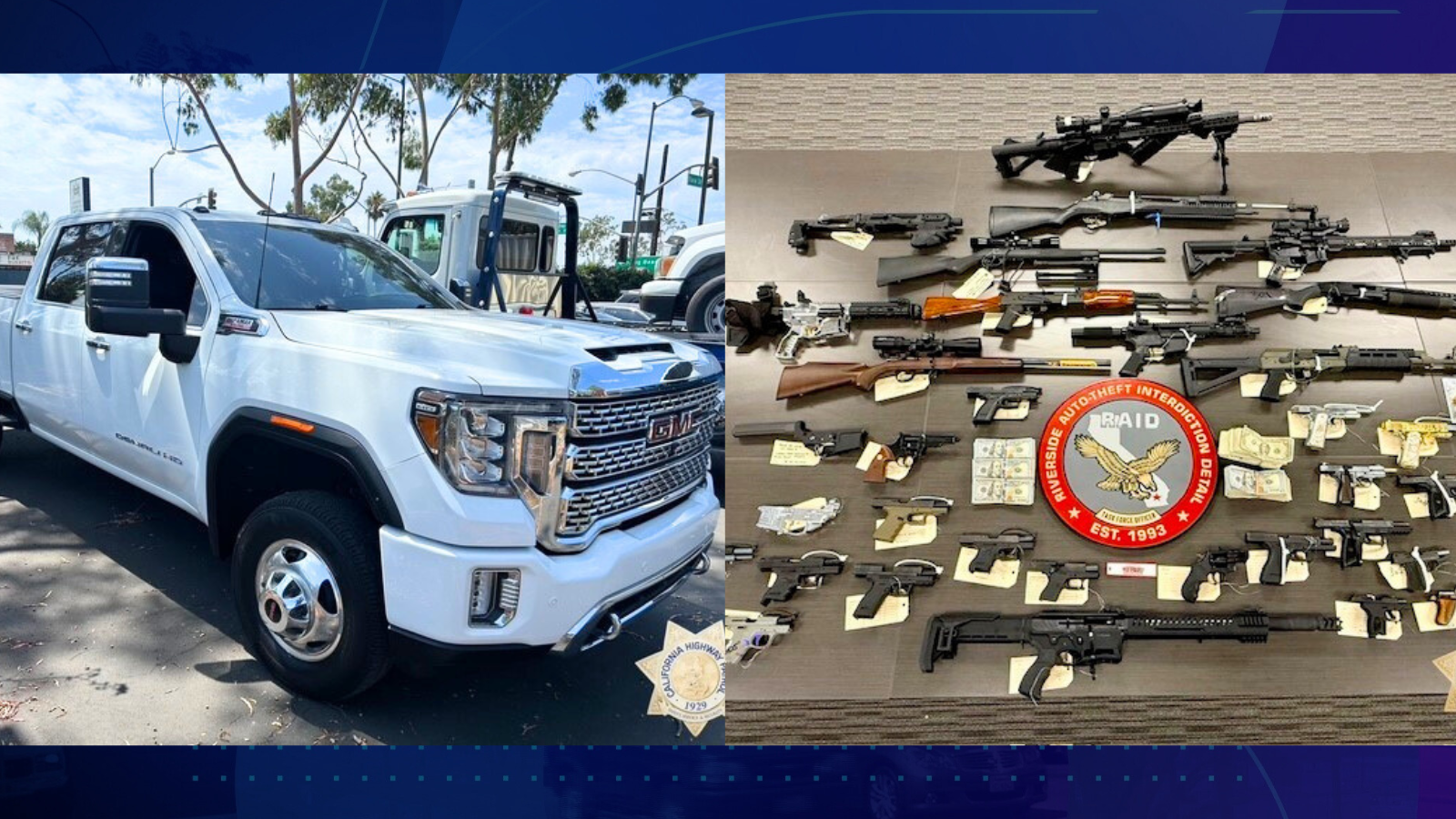 Six people were arrested during a bust operation targeting Long Beach Performance, which authorities described as a sprawling auto theft crime group. (California Highway Patrol)