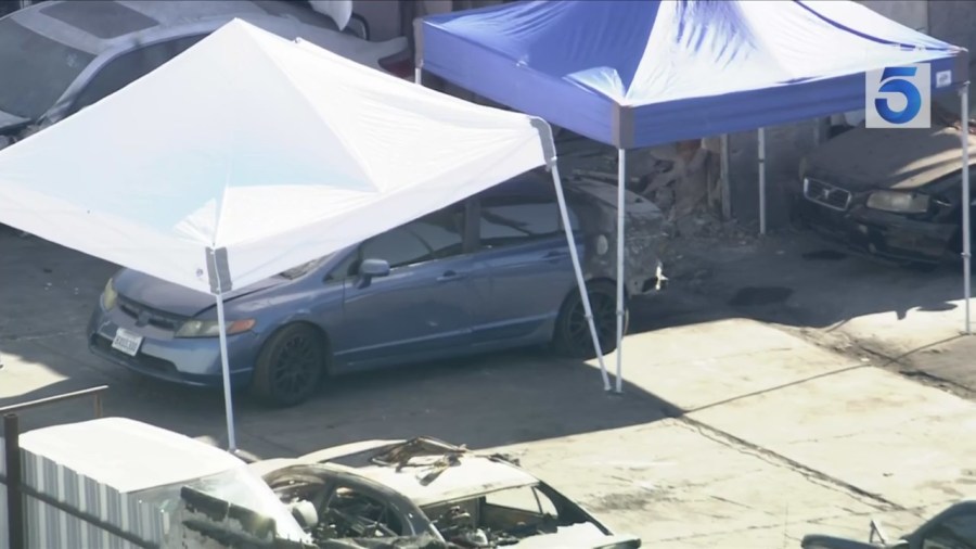 Human remains in S L.A. tow yard