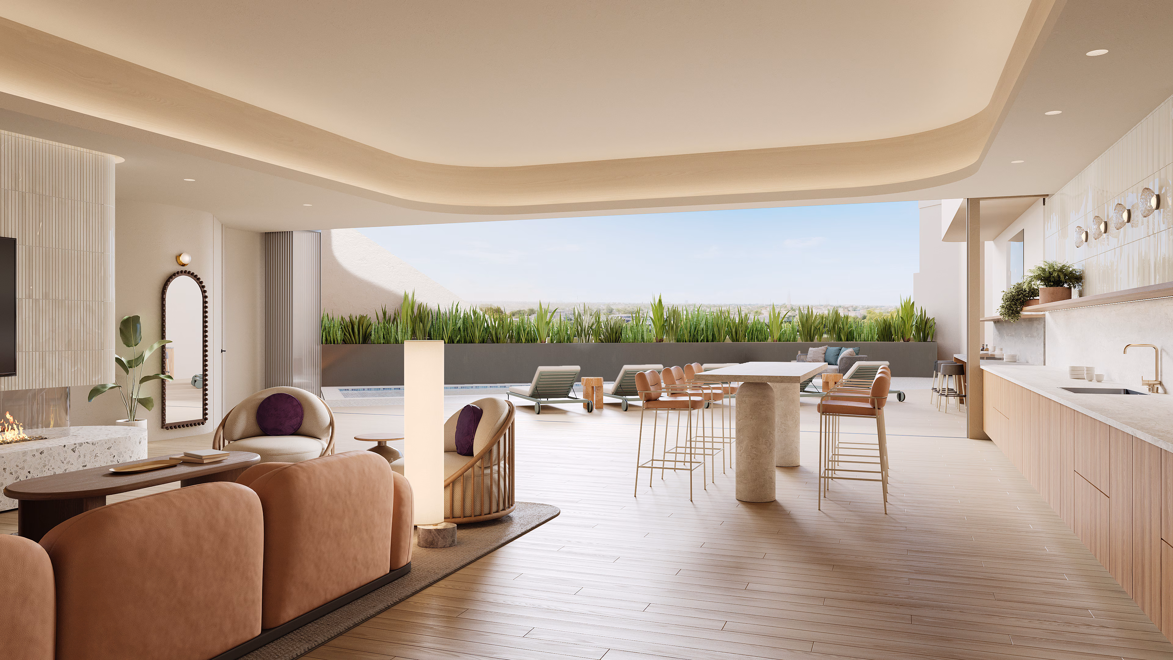 Renderings show the interiors of the new Los Angeles Sparks practice facility in El Segundo, expected to open in 2027. (Los Angeles Sparks)