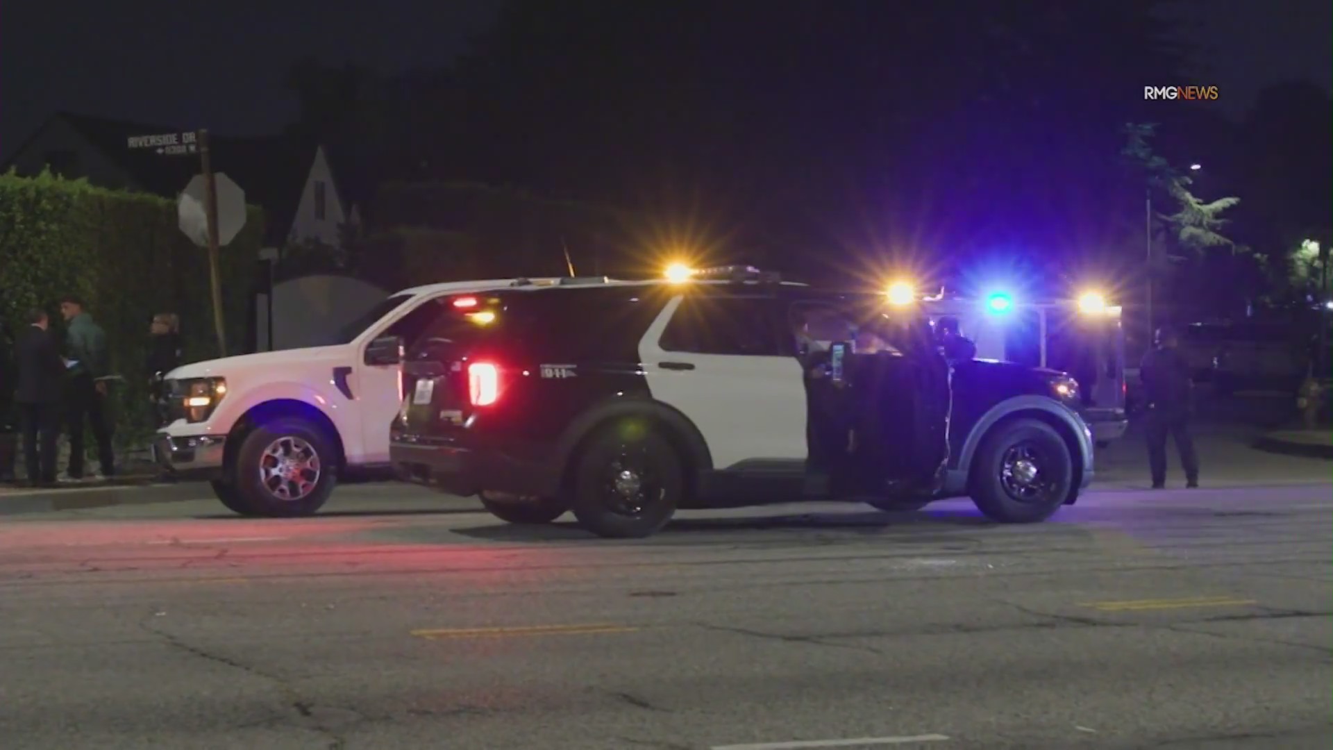 Los Angeles police surround a home in North Hollywood as part of an investigation spanning multiple neighborhoods in the San Fernando Valley on Sept. 12, 2025. (RMG News)