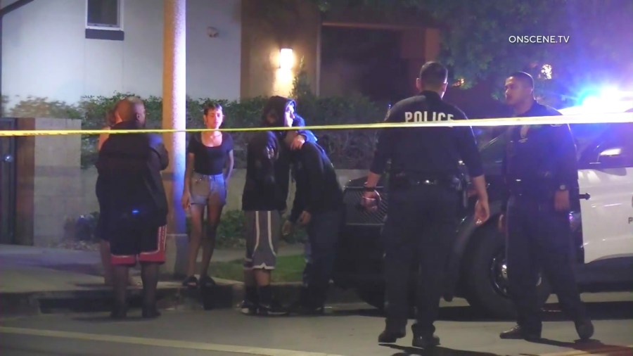 The victim's boyfriend was inconsolable at the scene. (OnScene.TV)