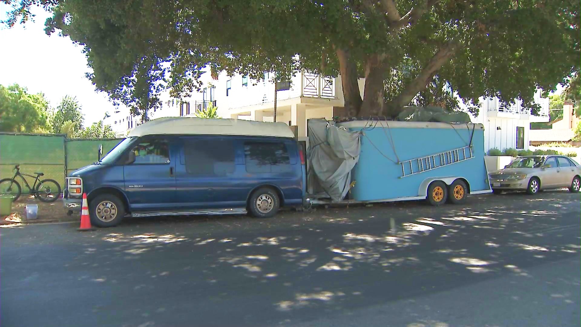 Residents in a Winnetka said a growing number of people living in RVs have taken over the streets, escalating concerns over crime and possible drug activity. (KTLA)
