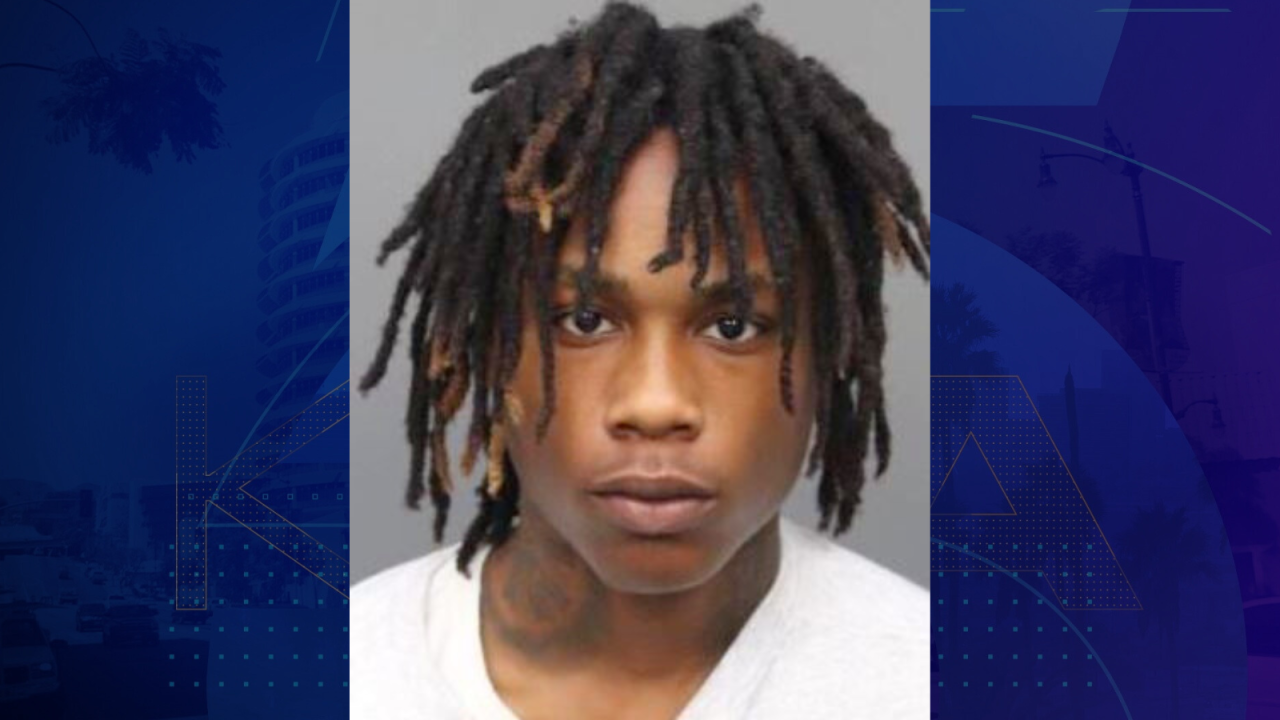 Jaylin Solomon, 18, is seen in a booking photo from Perris Sheriff’s Station.