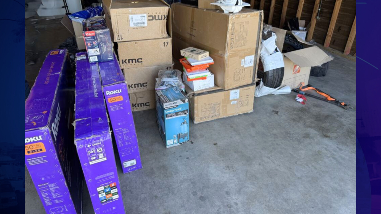 While searching the Hesperia property, authorities found merchandise that had been stolen from BNSF railroad, valued at approximately $42,500. (Victor Valley Sheriff’s Station)