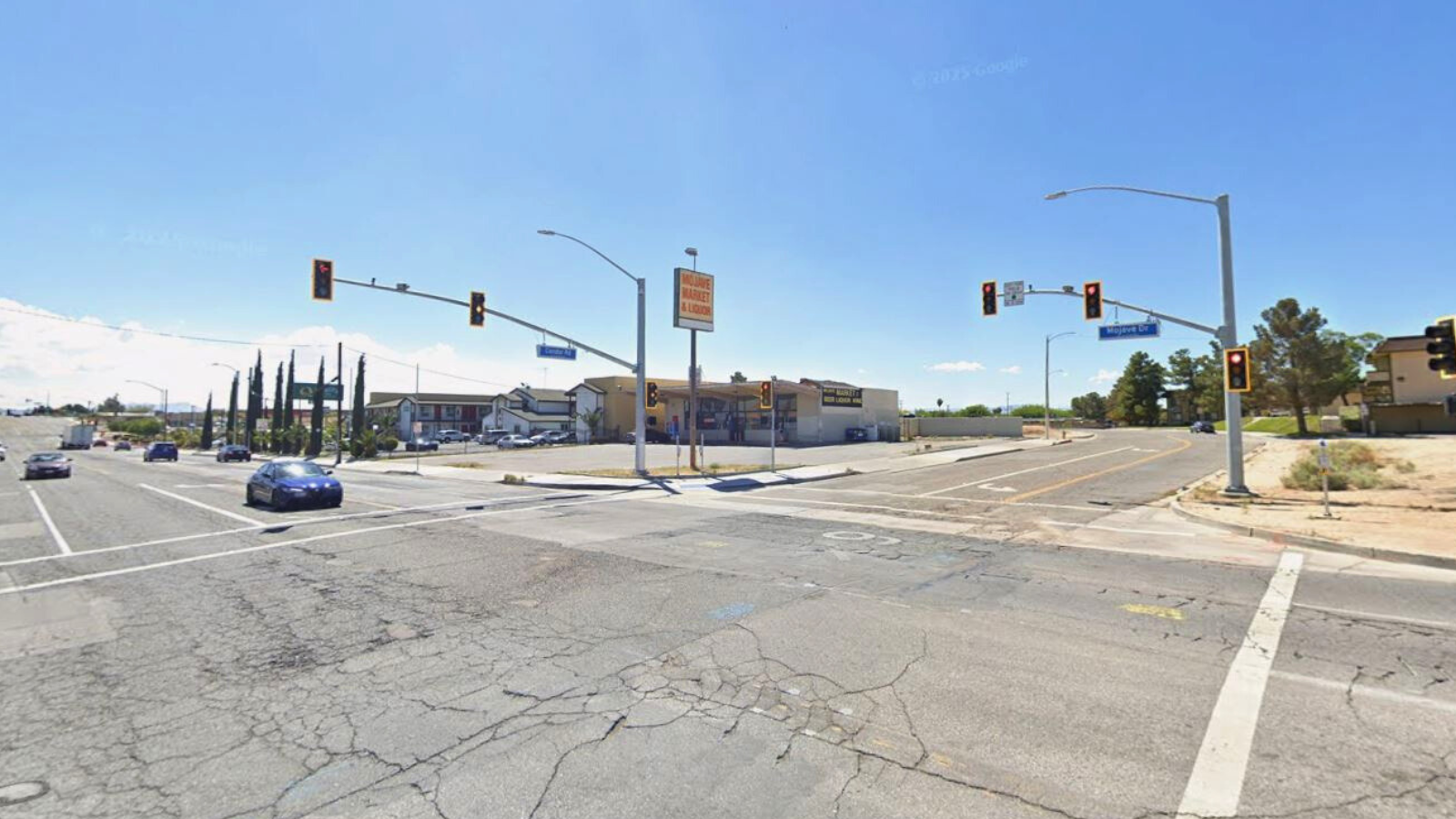 The intersection of Mojave Drive and Condor Road in Victorville, California. (Google Maps)