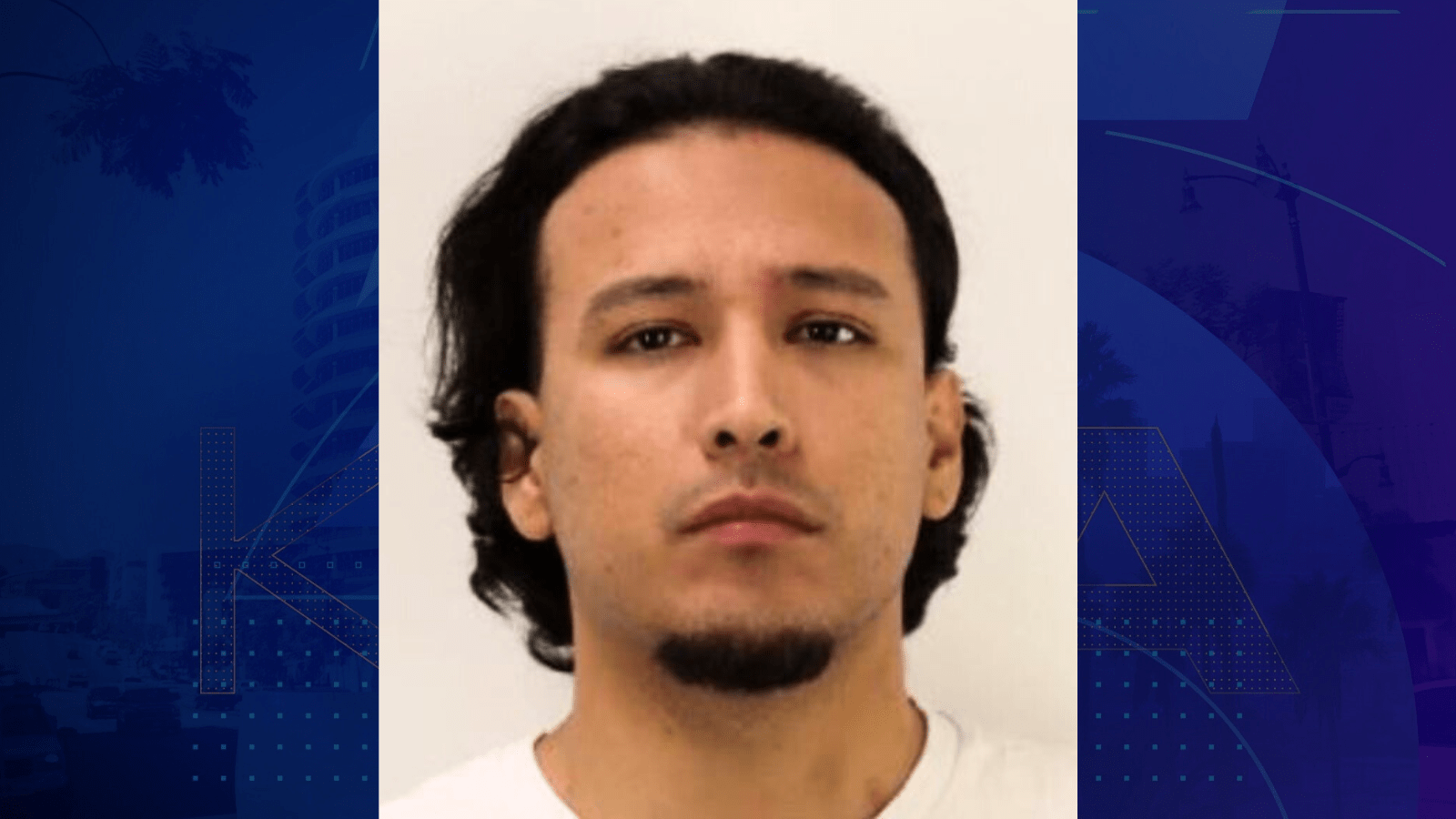 Jesse Romero, 27, of Palm Springs, is seen in a booking photo from the Palm Desert Sheriff’s Station.