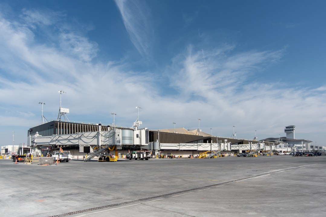 Exterior of the MSC South concourse at LAX shown in this undated promotional image courtesy Los Angeles World Airports.