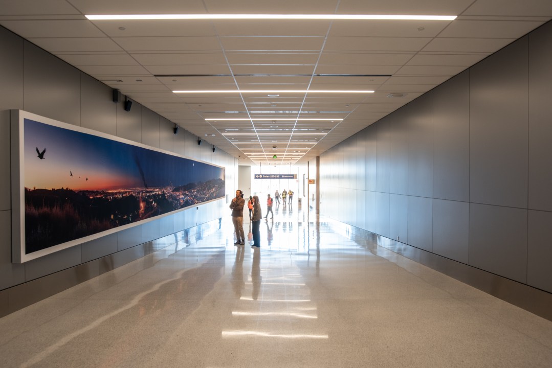 Interior of the MSC South concourse at LAX shown in this undated promotional image courtesy Los Angeles World Airports.