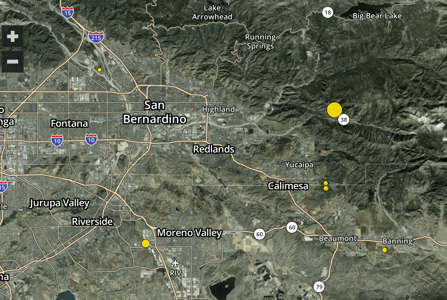 San Bernardino Co quake