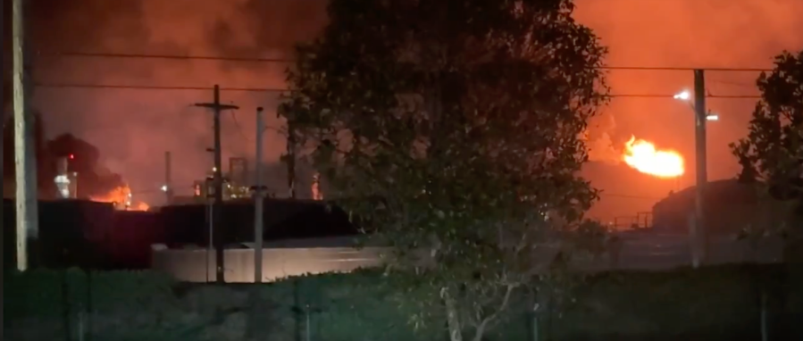 Chevron Refinery Fire