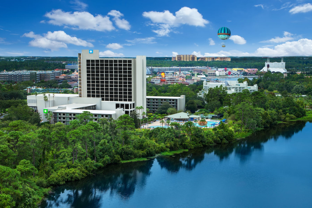 Exterior shot of the Wyndham Lake Buena Vista is shown in this undated promotional image from Wyndham.