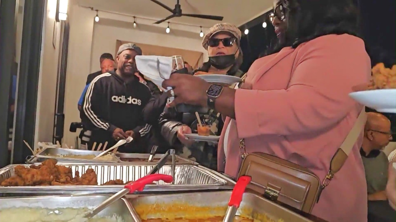 Friends and community members held an emergency fundraiser filled with food, live music, and more to save Dulan’s Soul Food Kitchen on Oct. 15, 2025. (KTLA)